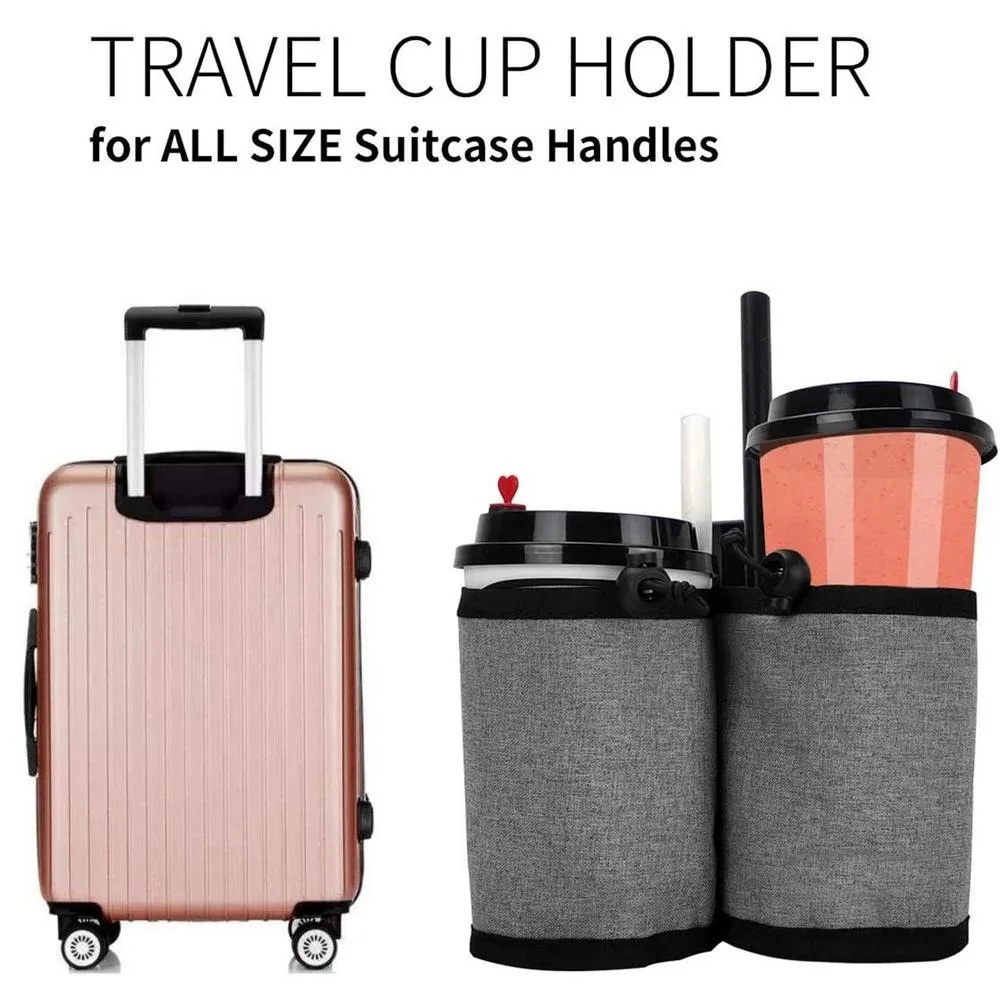 Travel Accessories Essentials - New Luggage Handle Water Bottle Holder