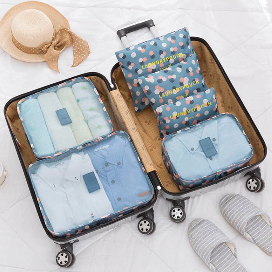 Travel Accessories Organiser - 6pcs Travel Organizer Storage Bags Portable