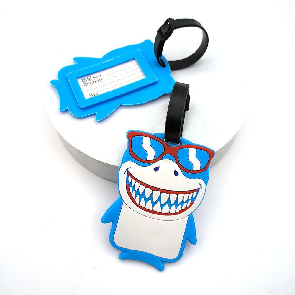 Travel Accessories Essentials - 1PCS Cute Shark Luggage Tag Boarding