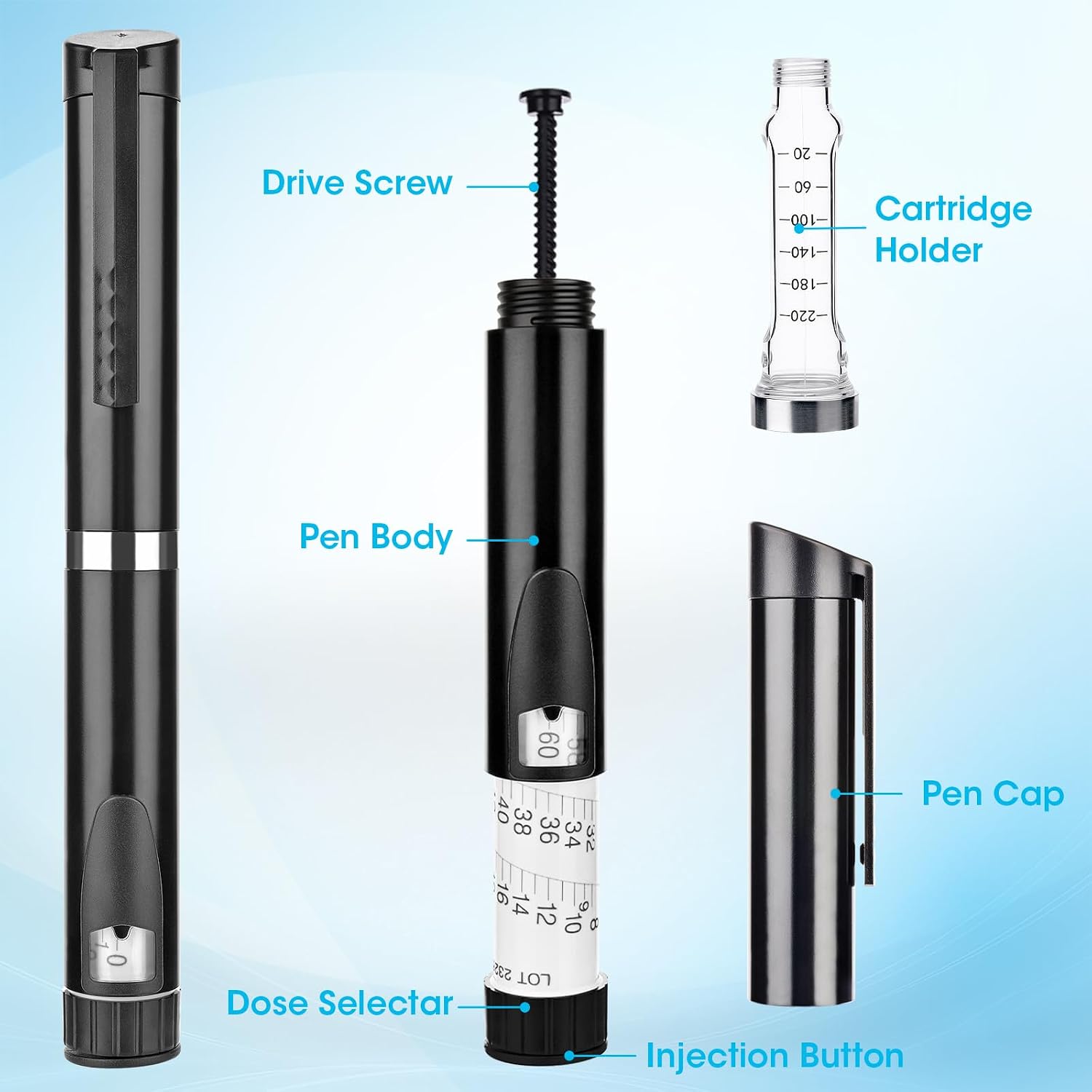 60 Units Peptide Pen Injector  - đánh giá và giá Travel Accessories Essentials