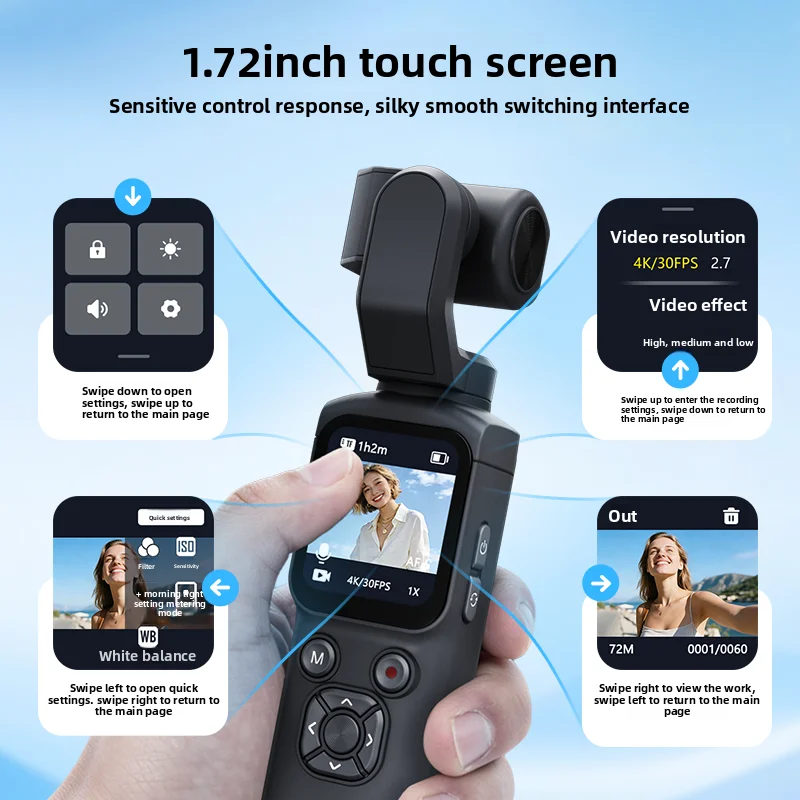 Handheld Pocket Digital Camera - đánh giá và giá Travel Vlog Accessories