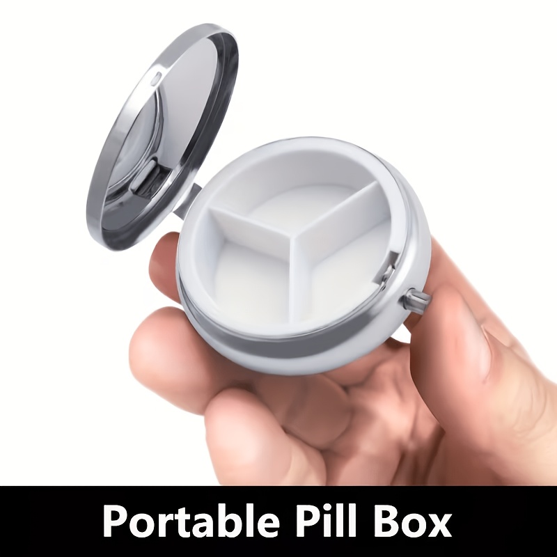 A flat, portable, round metal  - đánh giá và giá Travel Related Accessories
