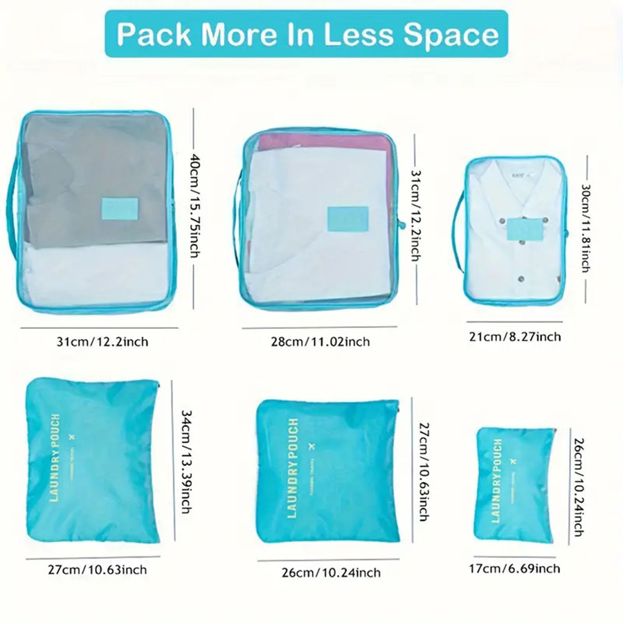 6pcs Travel Organizer Storage  - đánh giá và giá Travel Accessories Organiser