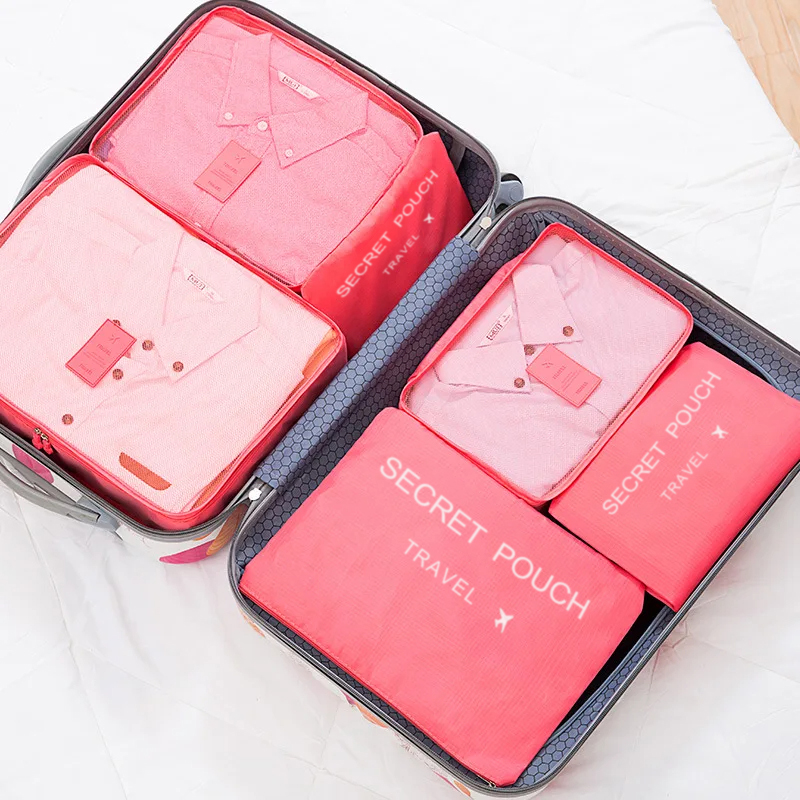 6pcs Travel Storage Bag Large  - đánh giá và giá Travel Accessories Organiser