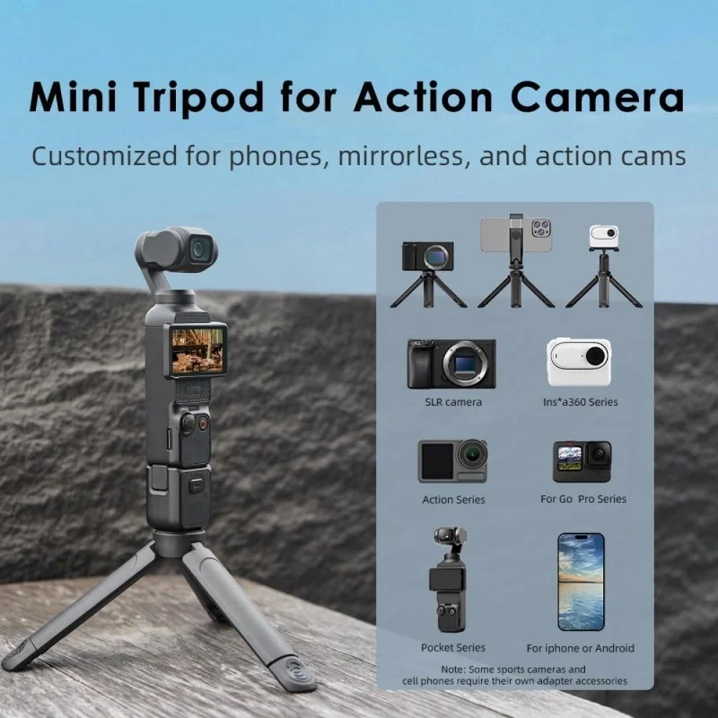 Foldable Mini Tripod for DJI O - đánh giá và giá Travel Vlog Accessories