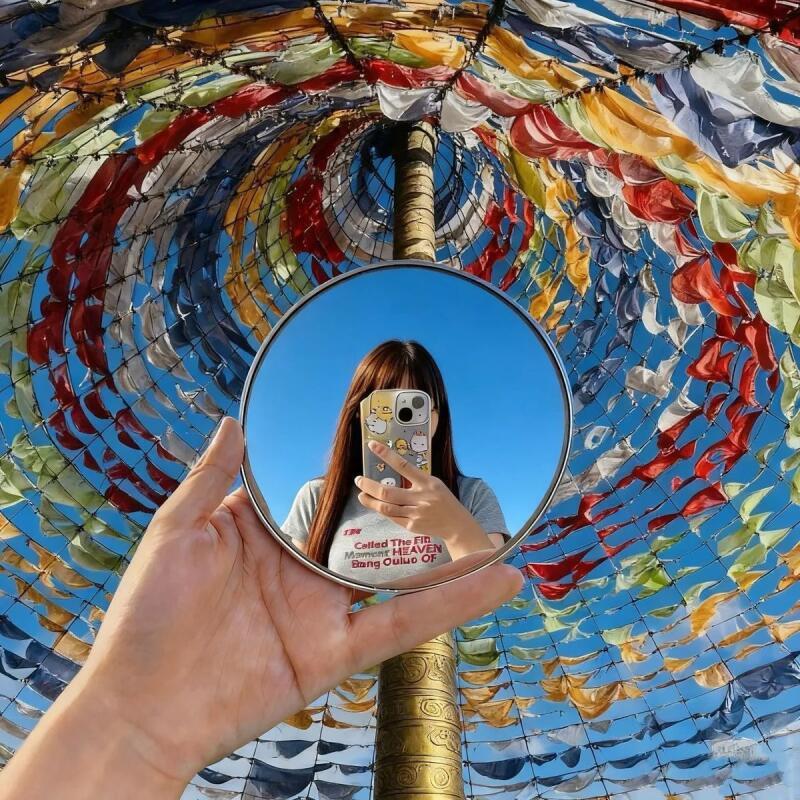 Handheld Selfie Mirror Portabl - đánh giá và giá Travel Vlog Accessories