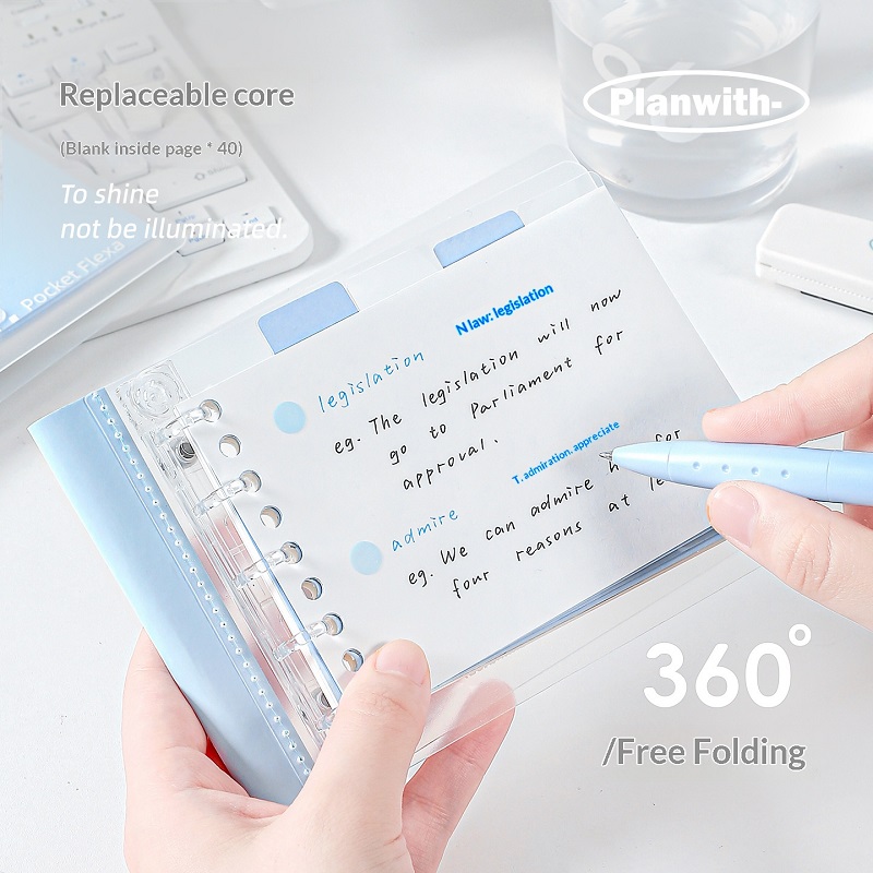 Planwith Mini B7 Loose Leaf No - đánh giá và giá Travel Notebook Journal