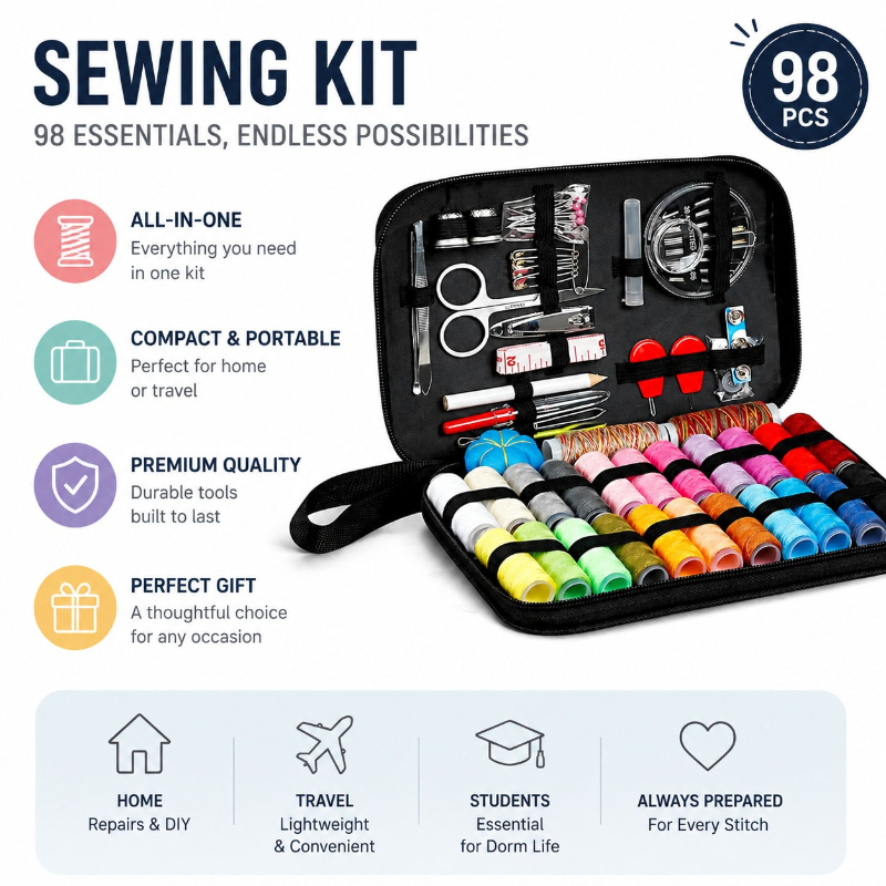68/98PCS Sewing Accessories To - đánh giá và giá Travel Accessories Essentials