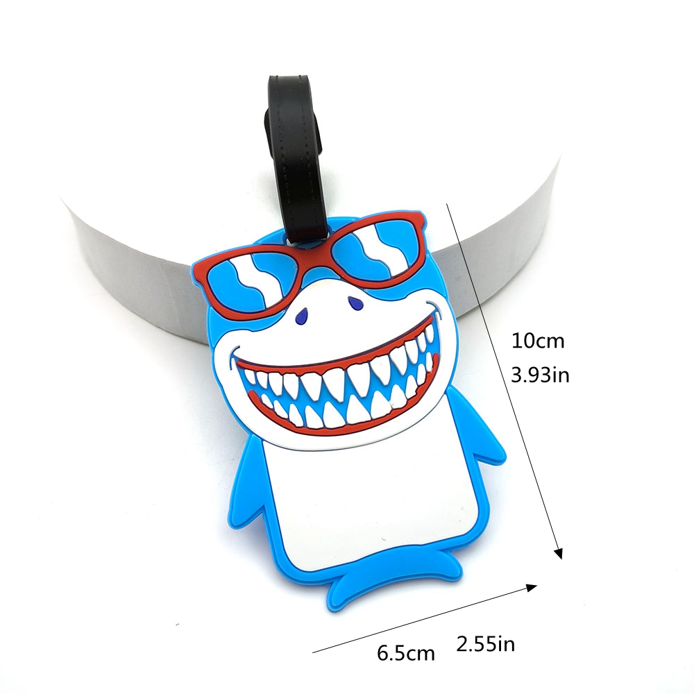 1PCS Cute Shark Luggage Tag Bo - đánh giá và giá Travel Accessories Essentials
