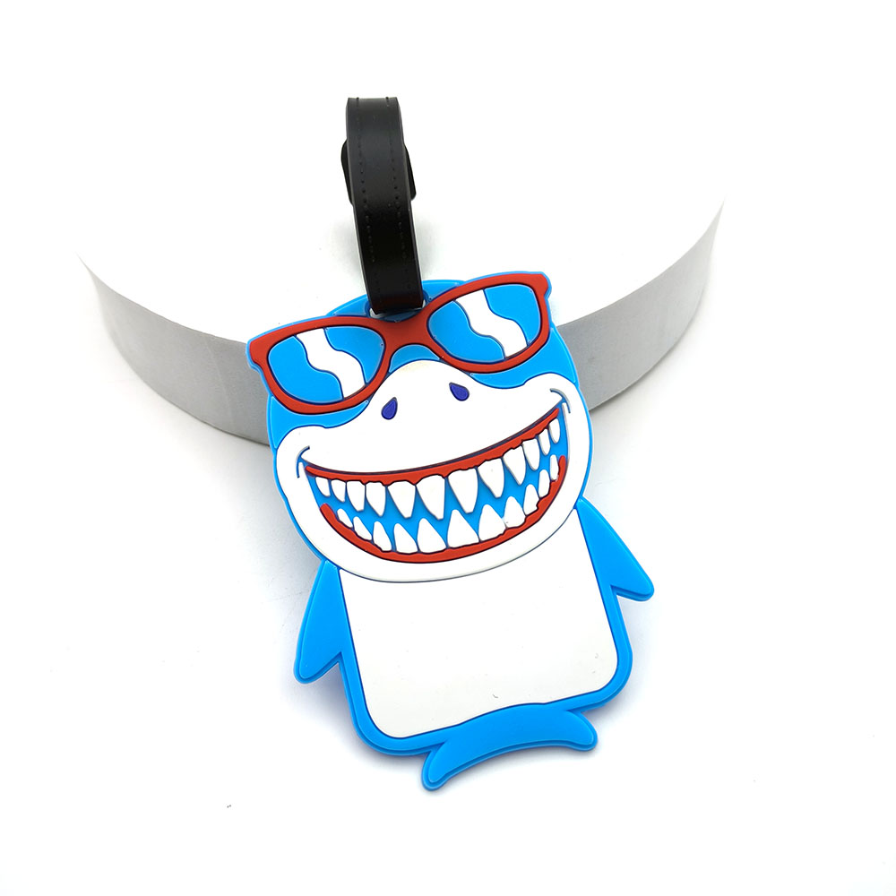 1PCS Cute Shark Luggage Tag Bo - đánh giá và giá Travel Accessories Essentials